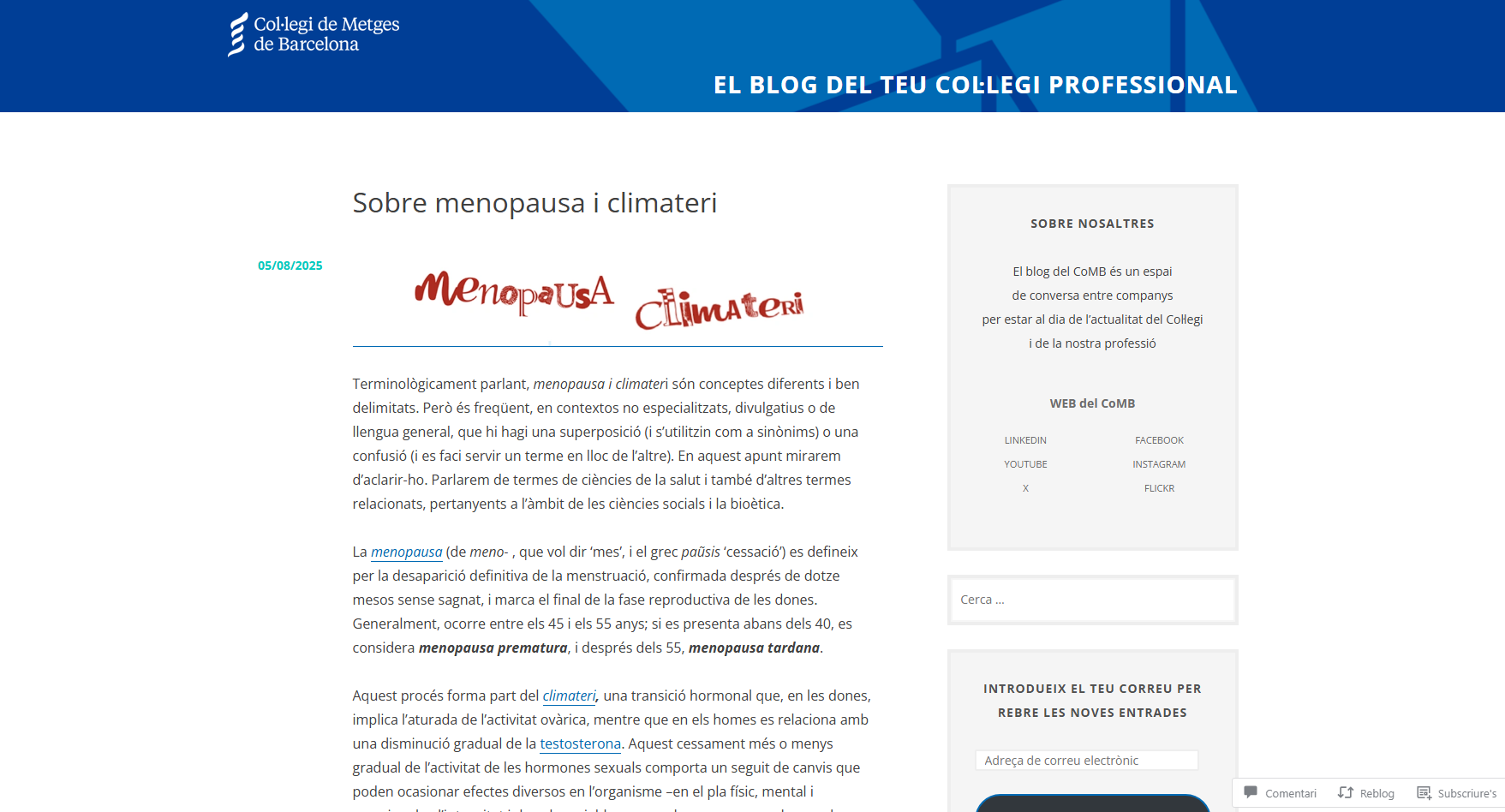 Blog del COMB