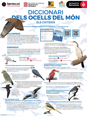 Diccionari dels ocells del món. Criteris