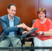 imatge de la signatura del conveni